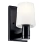 Kichler Adani 9" Tall Bathroom Sconce Black