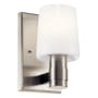 Kichler Adani 9" Tall Bathroom Sconce Brushed Nickel
