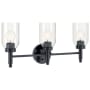 Kichler Madden 3 Light 24" Wide Vanity Light Black