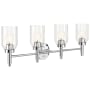 Kichler Madden 4 Light 34" Wide Vanity Light Chrome