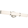 Kichler Rosh 24" Wide LED Bath Bar with White Glass Shade Brushed Nickel