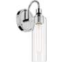 Kichler Kavi 13" Tall Bathroom Sconce with Clear Glass Shade Chrome