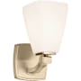 Kichler Marant 10" Tall Bathroom Sconce with Opal Glass Shade Champagne Bronze