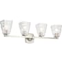 Kichler Marant 4 Light 33" Wide Vanity Light with Clear Water Glass Shades Brushed Nickel