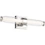 Kichler Laurene 2 Light 19" Wide LED Vanity Light with Clear Glass Shades Polished Nickel