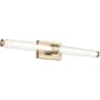 Kichler Laurene 2 Light 31" Wide LED Vanity Light with Clear Glass Shades Champagne Bronze