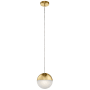 Kichler Moonlit 8" Wide LED Mini Pendant with Acrylic Shade Champagne Gold