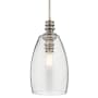 Kichler Lakum 10" Wide Single Pendant with Clear Glass Shade Classic Pewter