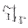 Kingston Brass Heritage 1.2 GPM Widespread Bathroom Faucet with Pop-Up Drain Assembly Polished Chrome