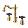 Kingston Brass Duchess 1.2 GPM Widespread Bathroom Faucet with Pop-Up Drain Assembly Polished Brass