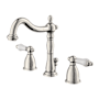 Kingston Brass Heritage 1.2 GPM Widespread Bathroom Faucet with Pop-Up Drain Assembly Polished Nickel