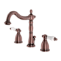 Kingston Brass Heritage 1.2 GPM Widespread Bathroom Faucet with Pop-Up Drain Assembly Antique Copper