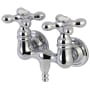 Kingston Brass Vintage Wall Mounted Clawfoot Tub Filler Polished Chrome