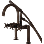 Kingston Brass Concord Deck Mounted Clawfoot Tub Filler with Built-In Diverter - Includes Hand Shower Oil Rubbed Bronze