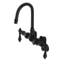 Kingston Brass Vintage Wall Mounted Tub Filler Matte Black