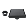 Kingston Brass Watercourse 6" Square Shower Drain Matte Black