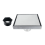 Kingston Brass Watercourse 6" Square Shower Drain Polished Chrome
