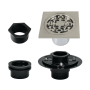 Kingston Brass Watercourse 3-15/16" Square Shower Drain Brushed Nickel