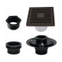 Kingston Brass Watercourse 3-15/16" Square Shower Drain Oil Rubbed Bronze