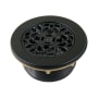 Kingston Brass Watercourse 4-3/16" Round Shower Drain Matte Black