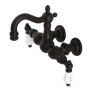 Kingston Brass Heritage Wall Mounted Clawfoot Tub Filler Oil Rubbed Bronze