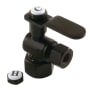 Kingston Brass Whitaker 1/2" FIP x 3/8" O.D. Comp Angle Stop Valve Matte Black