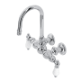 Kingston Brass Vintage Wall Mounted Clawfoot Tub Filler Polished Chrome