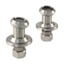 Kingston Brass Vintage 2-5/16" High Tub Mount Couplers Brushed Nickel