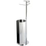 Kingston Brass Continental Free Standing Euro Toilet Paper Holder with Roll Storage and Phone Stand Polished Chrome