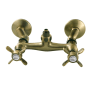 Kingston Brass Essex Wall Mounted Tub Filler Antique Brass