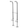 Kingston Brass Kingston Freestanding Supply Line with Stop Valve Polished Chrome