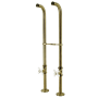Kingston Brass Kingston Freestanding Supply Line with Stop Valve Antique Brass