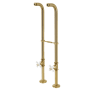 Kingston Brass Kingston Freestanding Supply Line with Stop Valve Brushed Brass