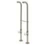 Kingston Brass Kingston Freestanding Supply Line with Stop Valve Brushed Nickel