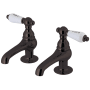 Kingston Brass Vintage 1.2 GPM Basin Tap Faucet with Lever Handles Oil Rubbed Bronze