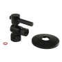 Kingston Brass 2" High Brass Angle Stop Valve Matte Black