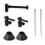 Kingston Brass Trimscape 13-13/16" High Plumbing Sink Trim Kit with Bottle Trap Matte Black