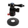 Kingston Brass Vintage Mixing Valve Quarter Turn Valve with Flange (1/2" FIP X 3/8" OD Compression) Matte Black