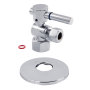 Kingston Brass 2" High Brass Angle Stop Valve Polished Chrome
