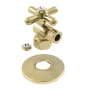 Kingston Brass 1-7/8" High Quarter Turn Angle Stop Valve with Flange Polished Brass