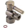 Kingston Brass Fauceture Quarter Turn Valves (1/2" FIP X 3/8" O.D. Compression) Vintage Brass