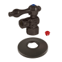 Kingston Brass Vintage Mixing Valve Quarter Turn Valve with Flange (1/2" FIP X 3/8" OD Compression) Oil Rubbed Bronze