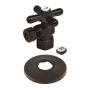 Kingston Brass 1-7/8" High Quarter Turn Angle Stop Valve with Flange Oil Rubbed Bronze