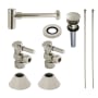 Kingston Brass Trimscape Sink Accessories and Parts Modern Plumbing Sink Trim Kit with Bottle Trap and Overflow Drain Polished Nickel