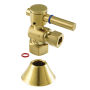 Kingston Brass 2" High Brass Angle Stop Valve Brushed Brass
