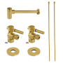Kingston Brass Trimscape Plumbing Supply Kit Combo Brushed Brass