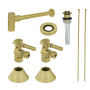 Kingston Brass Trimscape Sink Accessories and Parts Modern Plumbing Sink Trim Kit with Bottle Trap and Drain Brushed Brass