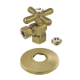 Kingston Brass 1-7/8" High Quarter Turn Angle Stop Valve with Flange Brushed Brass
