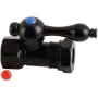 Kingston Brass Vintage Quarter Turn Valve 1/2" FIP X 1/2" or 7/16" Slip Joint Matte Black