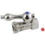 Kingston Brass Vintage Quarter Turn Valve 1/2" FIP X 1/2" or 7/16" Slip Joint Polished Nickel
